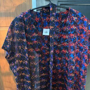 Cabi 3428 Bonus Print Top and Scarf - Size S